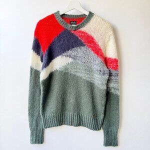Diesel Made in Italy Mohair Wool Knit Sweater Multicolor Size M D48